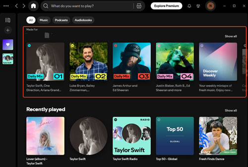 find new music on spotify via personalized playlists