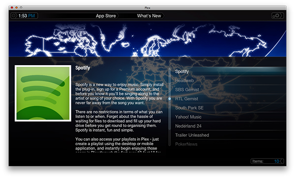 add spotify plugin to plex