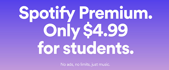 spotify premium student discount