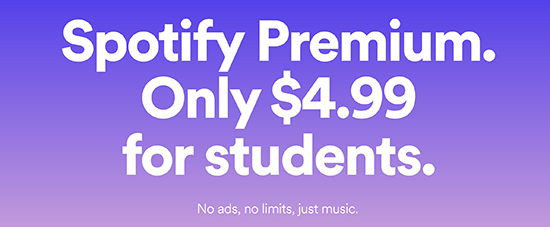 spotify premium student