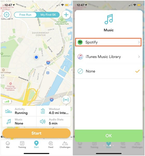 runkeeper spotify on iphone