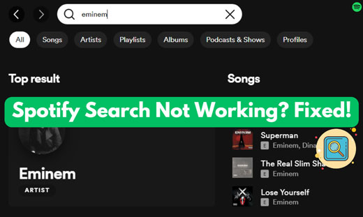 fix spotify search not working