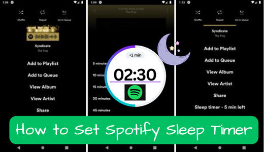 set spotify sleep timer