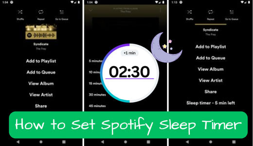 set spotify sleep timer