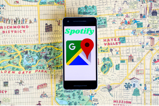 play spotify on google maps