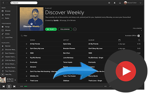 spotify to youtube music
