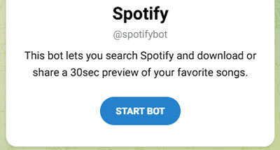 spotifybot on telegram