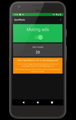 spotmute spotify ad blocker android