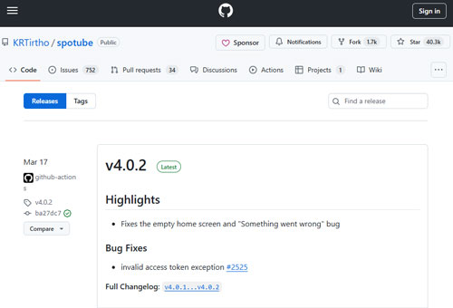 download spotube from github