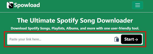 spowload spotify playlist downloader online