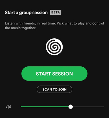 play spotify on multiple devices through group session