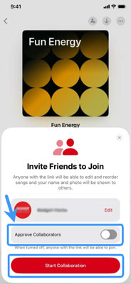 start apple music playlist collaboration
