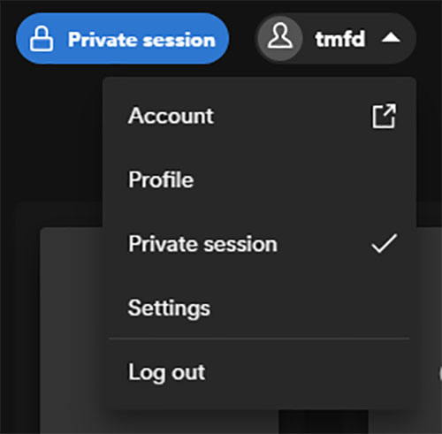 start spotify private session pc