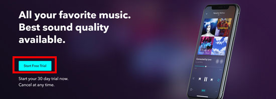 get free tidal account officially