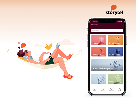 storytel interface