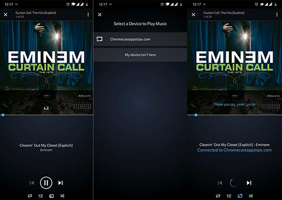stream amazon music to sony tv on android 