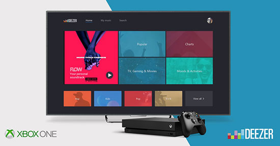 stream deezer to xbox one