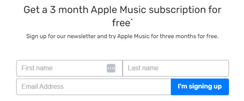 subscribe to istyle newsletter to get apple music 3 months for free
