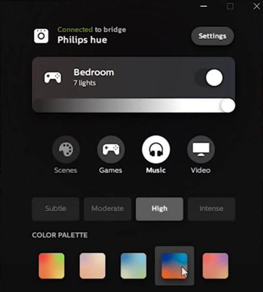 philips hue spotify