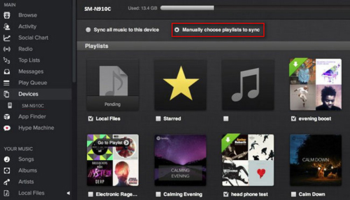 sync spotify music to android phone