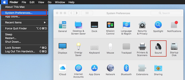 system preferences on mac