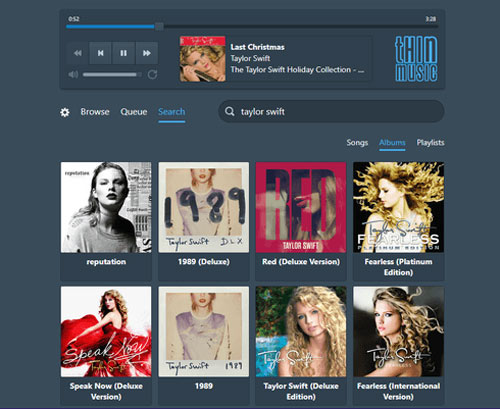 thinmusic online apple music player alternative