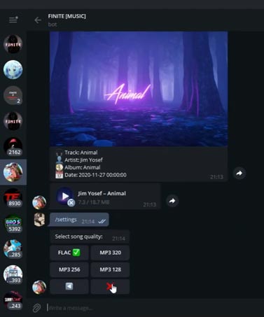 tidal bot telegram chat