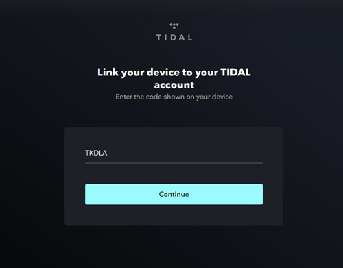 log in to tidal on tidal gui