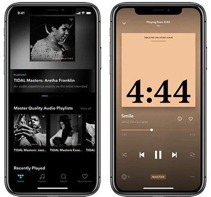 play tidal master quality on iphone