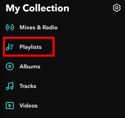tidal playlists on my collection