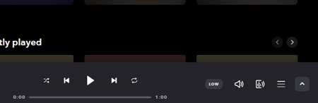sound output on tidal now playing
