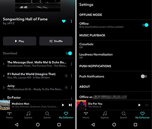 play spotify on devices simultaneously in offline mode