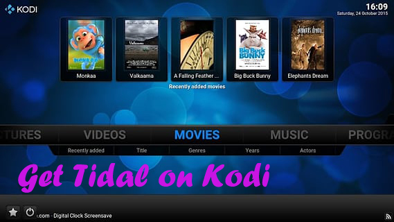 tidal on kodi