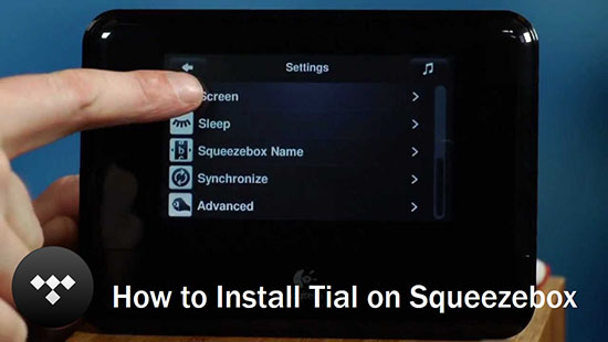 install tidal on squeezebox