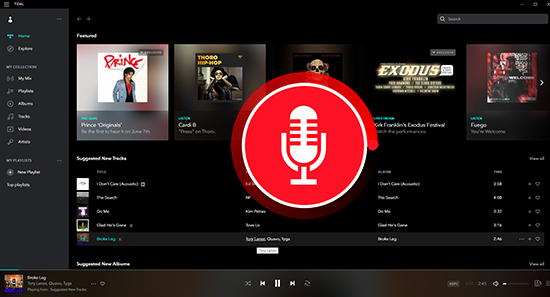 tidal recorder to record tidal music