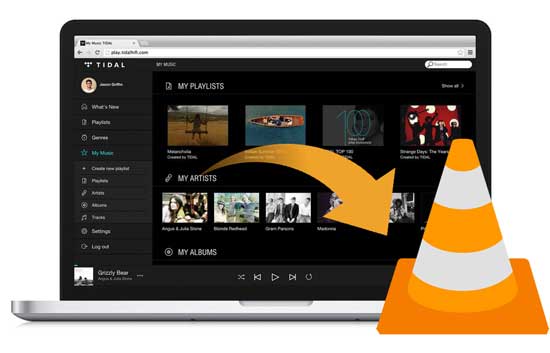 stream tidal to vlc