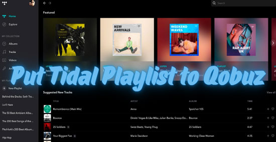 import tidal playlist to qobuz