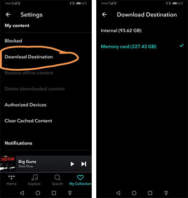 download tidal music to sd card on phone