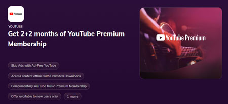 youtube music premium free trial 4 months from times prime