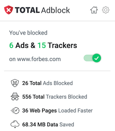 total adblock stop tidal ads from web browser