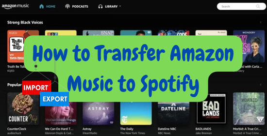 transfer amazon music to spotify