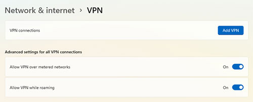 check vpn network pc