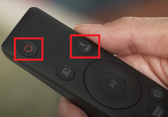 turn on bluetooth on samsung soundbar remote