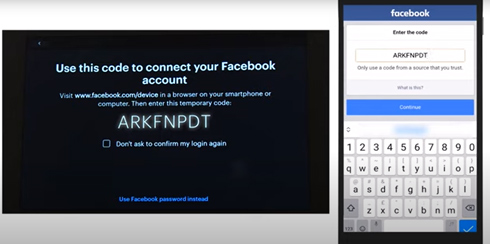 connect facebook account to facebook portal