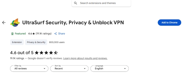 use ultrasurf for bypassing audible region lock