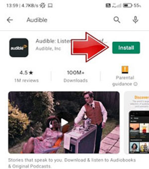 reinstall audible app