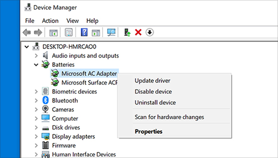 update audio device drivers