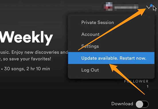 update spotify windows app to fix spotify access point 22 error