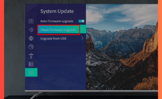 update hisense tv firmware