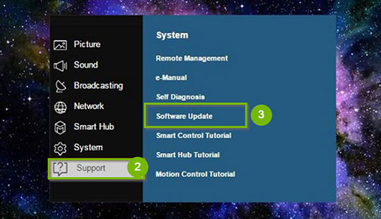 update samsung tv